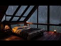 Rain Sounds and Thunder outside the window for sweet dreams - Rain Sound and Thunderstorm at Night