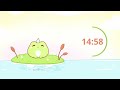 30 mins (Study Timer) Deep ambience animated cute frog Lofi aesthetic forest sounds.