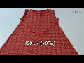 ✅ Idea For Lazy ❣️ Sew Dress In 5 Minutes✂️ Only 1 meter fabric ☝️ So Easy and Cute Be Dresses 💃