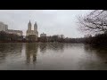 Relaxing Rain Sounds over the Lake in Central Park for Sleep, Study & Meditation.