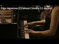 Olga Jegunova (C) Mozart Sonata 11 excerpt