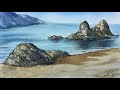 5 simple techniques for painting rocks in watercolour by Paul Clark