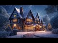 Warm Winter Sleep Jazz Night Music - Smooth Snowing Winter Piano Jazz Music - Snowfall Ambience