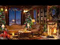 Christmas Jazz Music 2024 with Warm Crackling Fireplace to Relax 🔥 Cozy Winter Coffee Shop Ambience