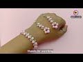 Easy Pearl Jewelry Making At Home//Bracelet & Earrings// Handmade Jewelry// Useful & Easy