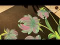 EASY! HOW TO PAINT beautiful design with gouache colours #aestheticvideo #satisfying