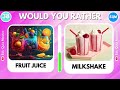 Would You Rather Food Edition and Drinks 🍕🥤