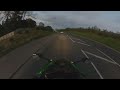 Kawasaki ZZR 1400 almost side swiped, near miss