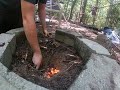 Working on the fort pt1 building a fire pit#bushcraft