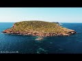 FLYING OVER IBIZA  (4K UHD) - Amazing Beautiful Nature Scenery with Piano  Music - 4K Video HD