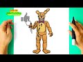 Como DESENHAR o SPRING BONNIE - Como DIBUJAR a SPRING BONNIE - Five Nights at Freddy's - FNAF