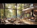 Enchanting Summer Scenery at Cabin Ambience With Piano Jazz Instrumental Music - Melody Jazz Music