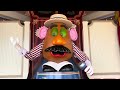 Mr. Potato Head animatronic by Toy Story Midway Mania ride at Disney California Adventure