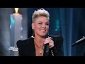 P!NK & Kelly Clarkson Performs 'Please Don't Leave Me' And 'What About Us' And Talk About Songs