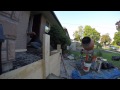 pouring concrete porch