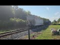 Norfolk Southern Mixed Freight Train: NS 4549 and NS 9587
