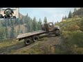 UNLOCKING MAP Driving M2 Truck To Navigate Mountain Road DETOURS! 🚛🎮 [ Snowrunner + Thrustmaster ]
