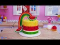 [💕Mini Cake 💕] Lovely Pink Strawberry Drip Cake  | Mini Bakery