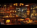 A Warm Night at Cozy Coffee Shop Ambience with Smooth Piano Jazz Instrumental Music for Relax, Study