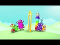 Square Club and Square Numbers for Kids 🟩 | Counting Maths Cartoon - 123 | @Numberblocks