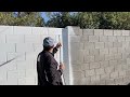 Painting a cinder block wall in Central Phoenix