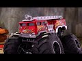 Wild Paint Brawl at Camp Crush! 🎨 🖌️ - Monster Truck Videos for Kids | Hot Wheels