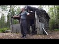 Dangerous Log Cabin, Livе Alone in the Forest, Found an abandoned tiny house in the woods