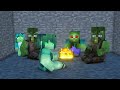 The minecraft life of Steve and Alex | Child abandonment  Zombie | Minecraft animation