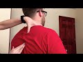 ASMR Massage for sore back and shoulders! Tingly head and back scratches