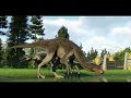 THERIZINOSAURUS vs SPINOSAURUS DINOSAURS BATTLE - Jurassic World Evolution 2