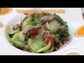 Stir Fry Bok Choy with Mix Ground Meat