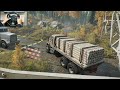 CLEARING EMERGENCY DOWNED Power Lines Driving A Deisel Truck! 🚛🎮 [ Snowrunner + Thrustmaster ]