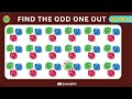 Find the ODD One Out! | Easy, Medium, Hard, Impossible levels | Emoji Quiz