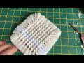 Macrame Coaster Tutorial | Easy Beginners Step by Step Square Cup Holder DIY with Fringe