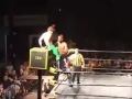 Moonsault Styles Clash off of a turnbuckle