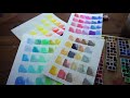 DIY Watercolor Palette - for 97 Colors! Sennelier 98 Set  Palette and Swatching