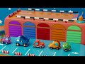 Full episodes of Mocas Little Monster cars cartoons for kids. Toy trains for kids. Wooden railway.