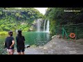 Cheonjiyeon Waterfall in Jeju by drones, South Korea. 서귀포 천지연폭포, 제주여행 드론촬영