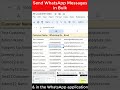 Send WhatsApp Messages From Google Sheets #shorts #whatsappautomation  | Google Sheets WhatsApp