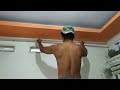 Cara Mudah Pasang Lis Gipsum Untuk Plafon || Easy way to install gypsum trim for ceilings