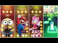 Minions - Super Mario Bros - Sonic - Bluey Bingo - Tiles Hop EDM Rush