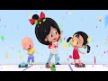 Colorful Hen Eggs  | Cleo & Cuquin Educational Videos for Children