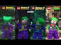 Batman Characters Evolution in All Lego Batman Videogames!