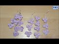 So beautiful Crochet Flower bunch earrings | Crochet a flower bunch step by step video tutorial