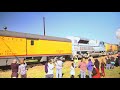 Union Pacific 4014 and 4141 visits Bryan and Hearne Texas!