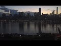 Time lapse of New York City sunset