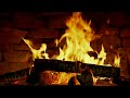 Warm Relaxing Night with Cozy Fireplace Burning 🔥 Relaxing Fireplace 4K with Crackling Fire Sounds
