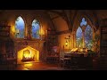 Medieval Rain & Fireplace Sounds for Deep Sleep, Relaxation, Study | ASMR