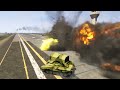 Israeli Oil Tankers Convoy & War Vehicles Badly Destroyed by Palestinian Combat Fighter Jets | gta 5