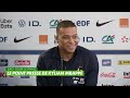 Conférence de presse de Kylian Mbappé et Didier Deschamps avant France / Luxembourg